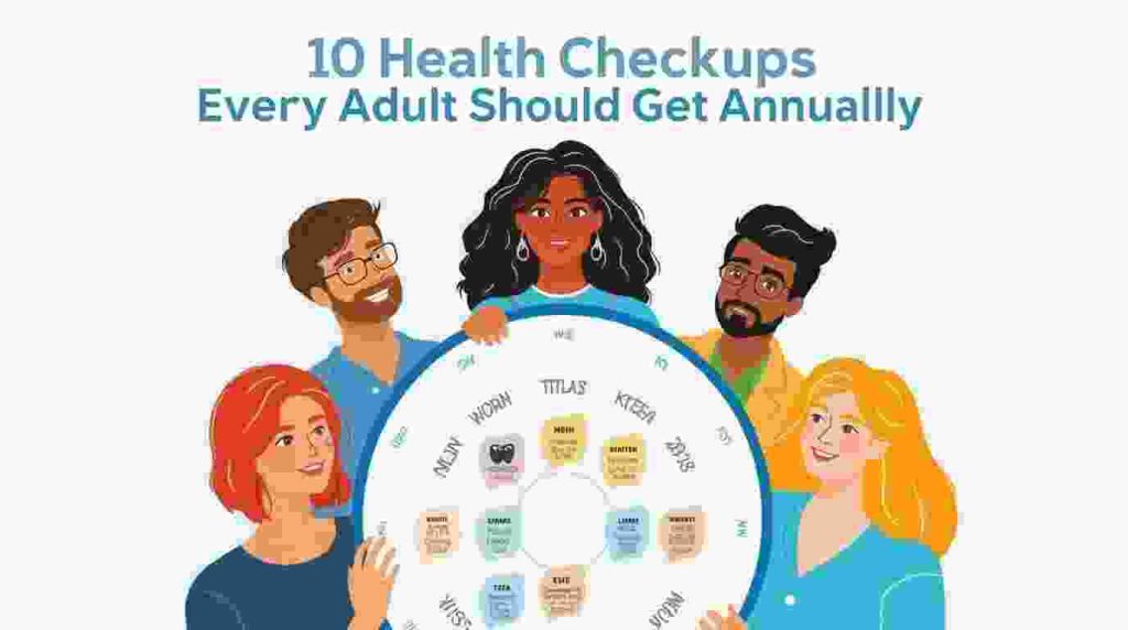 10 health checkups annually for every adult