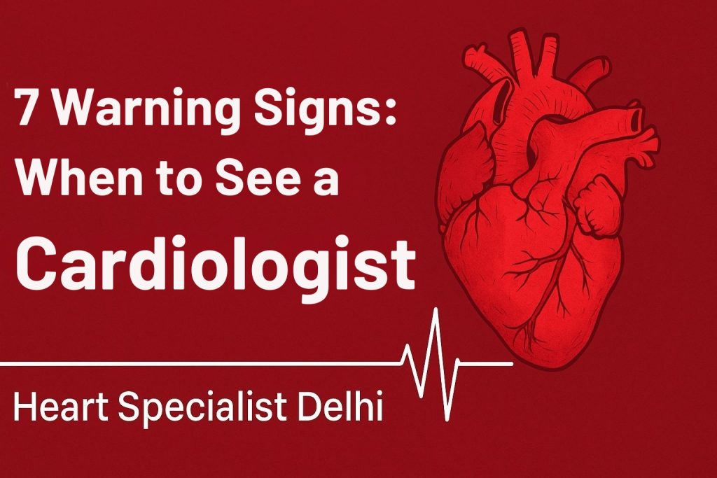 Heart specialist Delhi analyzing ECG report